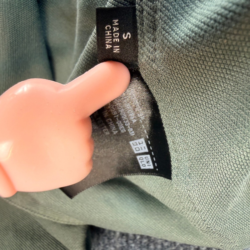 Uniqlo Womens Sz S Sage Green Utility Chore Relaxed Jacket Stretch Cropped - Picture 4 of 8